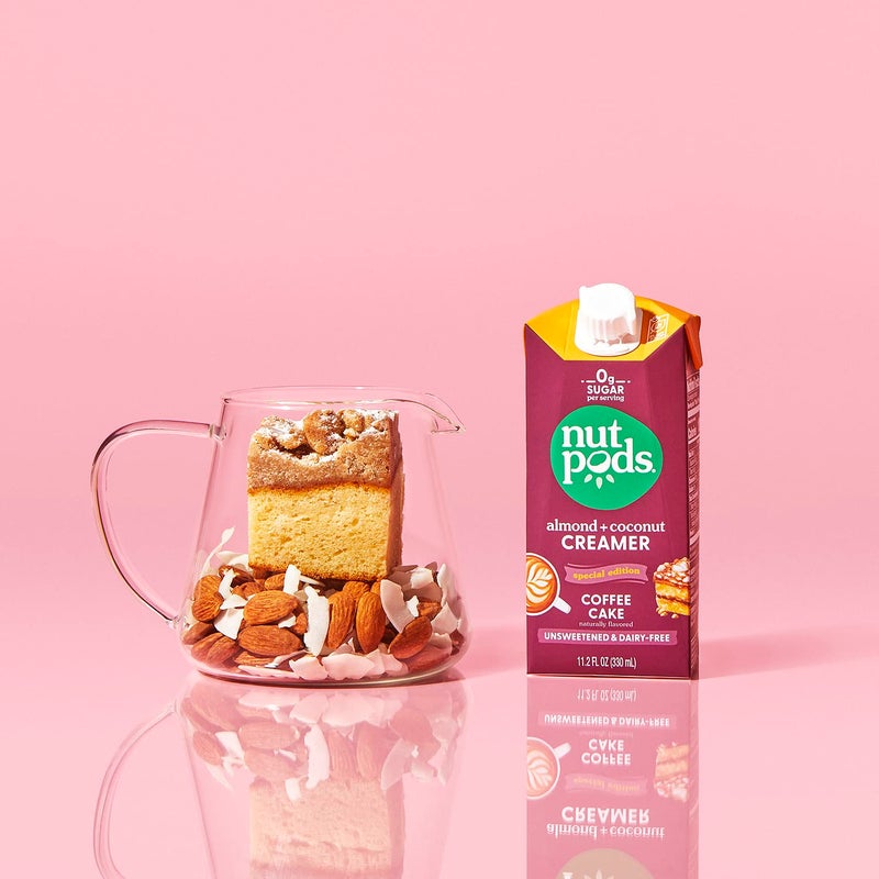 nutpods Coffee Cake Unsweetened Dairy-Free Creamer, Made from Almonds and Coconuts, Whole30, Keto, Gluten Free, Non-GMO, Vegan, Kosher (12-Pack) - Image 3